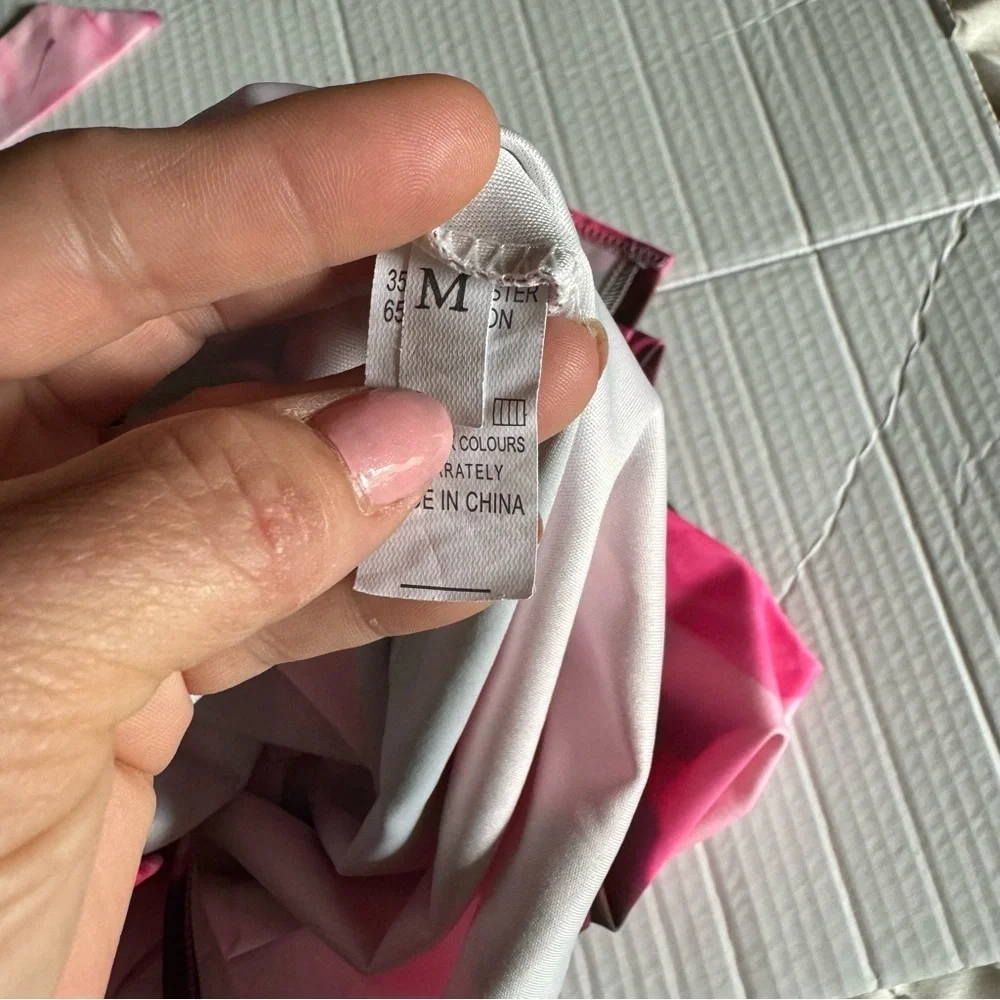 Cut out backless pink swirl party dress size medium NWOT - Picture 7 of 7